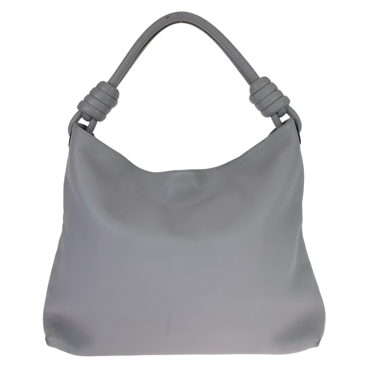 LOEWE ロエベ アナグラム フラメンコ ホーボー スモール グレー 灰色 レザー ショルダーバッグ ハンドバッグ  レディース