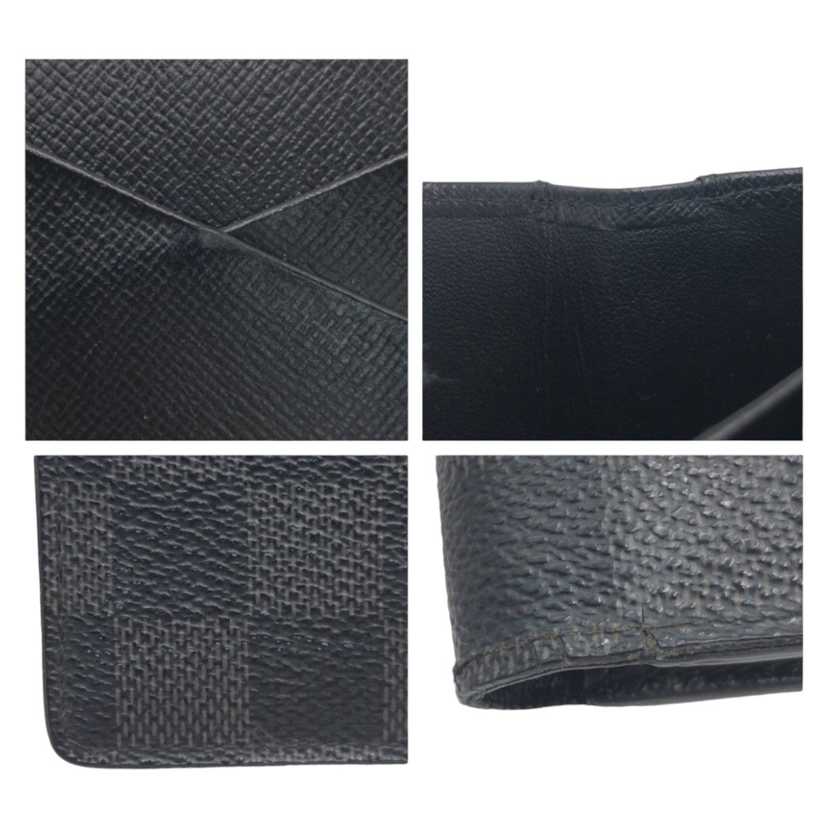 12818
LOUIS VUITTON ルイヴィトン ダミエグラフィット ポルトフォイユ マルコ ブラック 黒 レザー N36074 折財布 札入れ コンパクトウォレット  メンズ