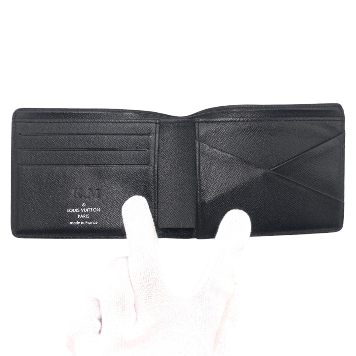 12818
LOUIS VUITTON ルイヴィトン ダミエグラフィット ポルトフォイユ マルコ ブラック 黒 レザー N36074 折財布 札入れ コンパクトウォレット  メンズ