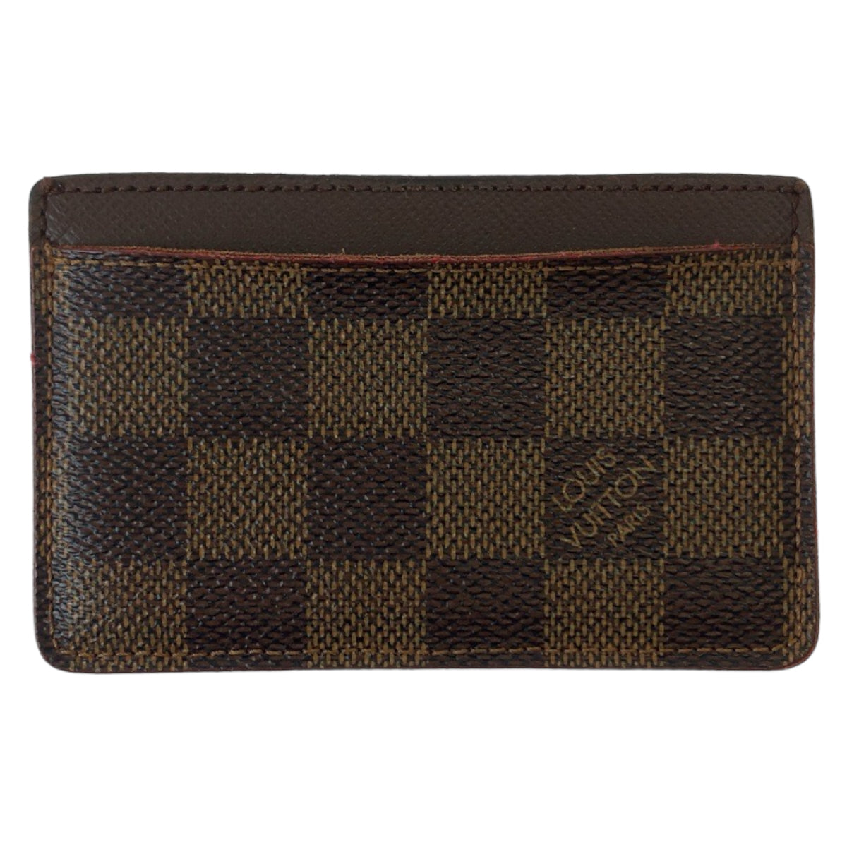 LOUIS VUITTON ルイヴィトン ダミエ ポルトカルト サーンプル エベヌ ブラウン PVC N61722 カードケース 名刺入れ パスケース  レディース