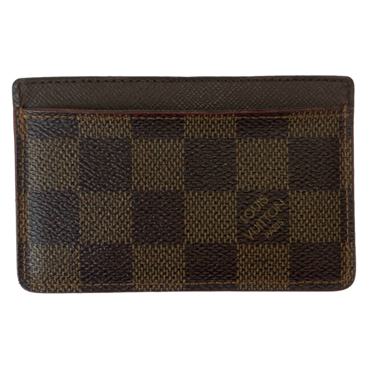 LOUIS VUITTON ルイヴィトン ダミエ ポルトカルト サーンプル エベヌ ブラウン PVC N61722 カードケース 名刺入れ パスケース  レディース