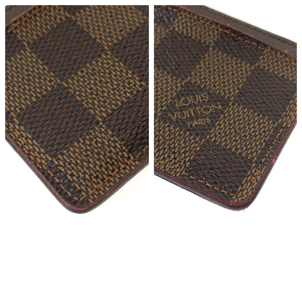 LOUIS VUITTON ルイヴィトン ダミエ ポルトカルト サーンプル エベヌ ブラウン PVC N61722 カードケース 名刺入れ パスケース  レディース