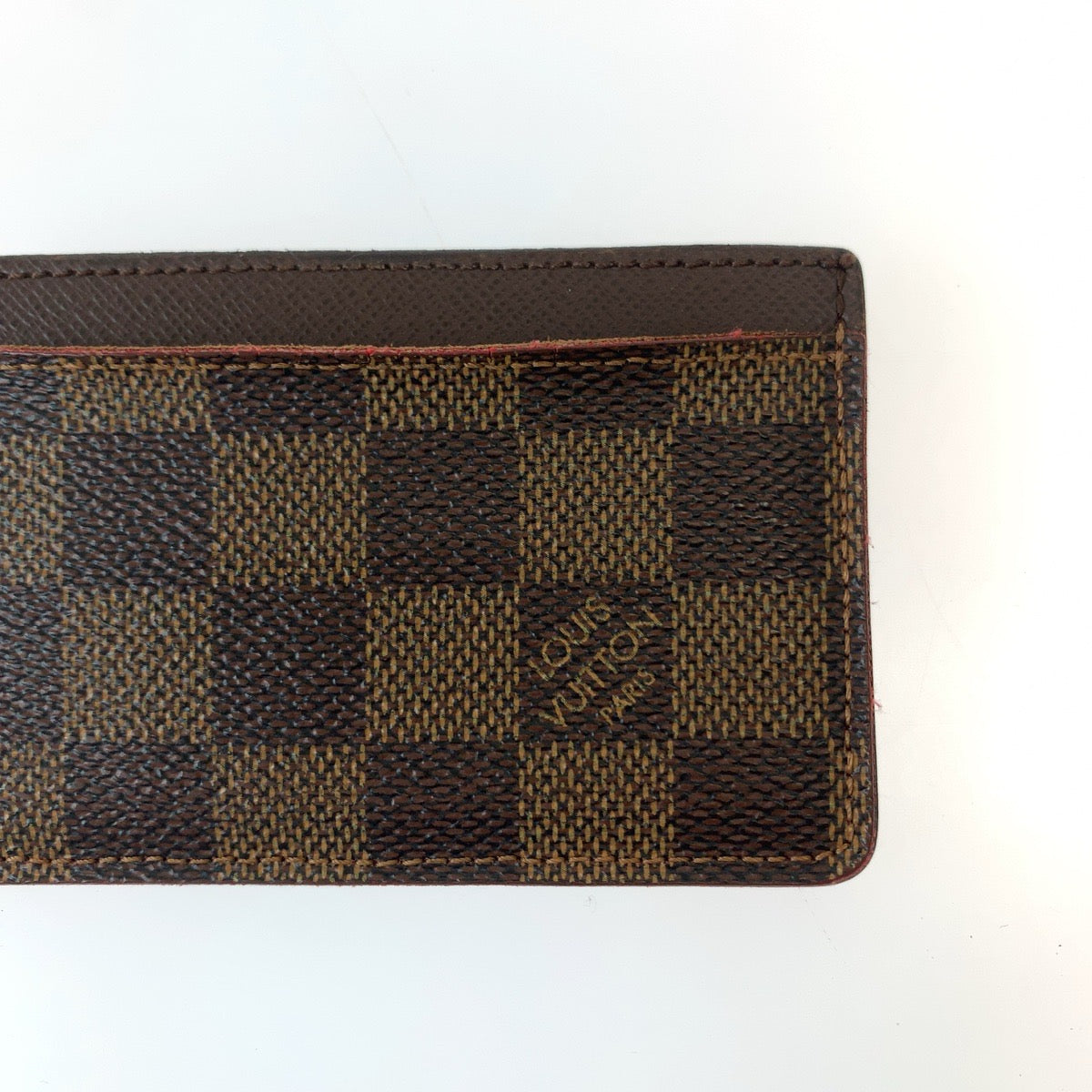LOUIS VUITTON ルイヴィトン ダミエ ポルトカルト サーンプル エベヌ ブラウン PVC N61722 カードケース 名刺入れ パスケース  レディース