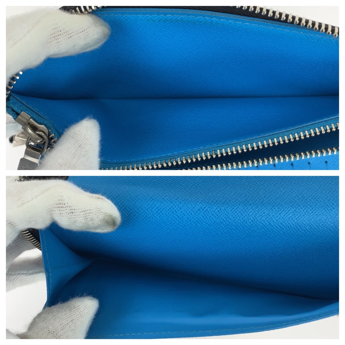 LOUIS VUITTON ルイヴィトン タイガラマ ジッピーウォレット ヴェルティカル ライトブルー 水色 ブラック 黒 PVC M30467 長財布 ラウンドファスナー  メンズ