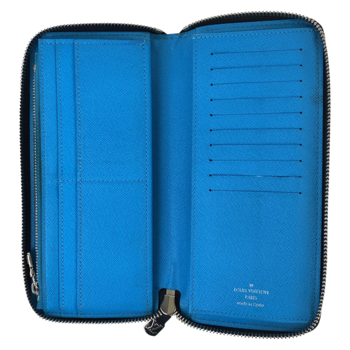LOUIS VUITTON ルイヴィトン タイガラマ ジッピーウォレット ヴェルティカル ライトブルー 水色 ブラック 黒 PVC M30467 長財布 ラウンドファスナー  メンズ