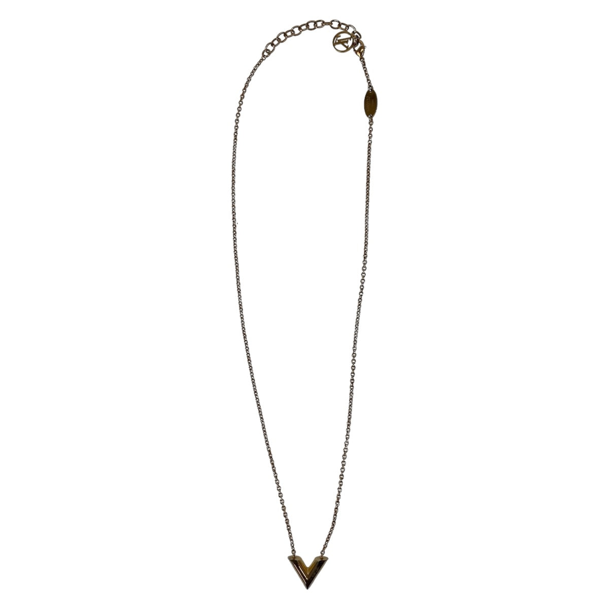 LOUIS VUITTON ルイヴィトン エッセンシャルV ゴールド 金 メタル M80137 ネックレス  レディース