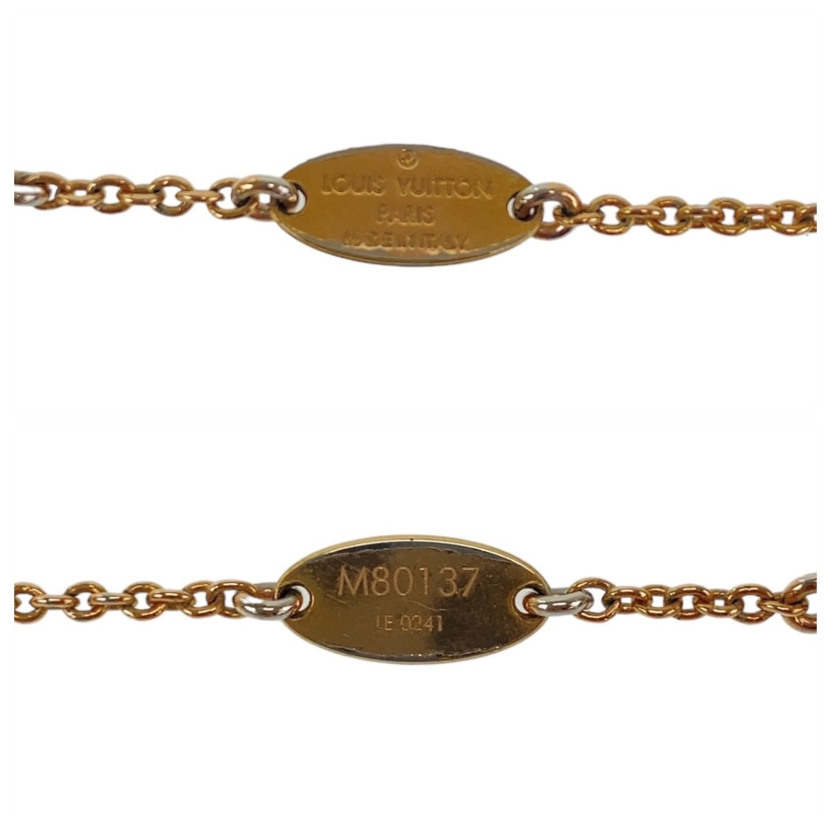 LOUIS VUITTON ルイヴィトン エッセンシャルV ゴールド 金 メタル M80137 ネックレス  レディース