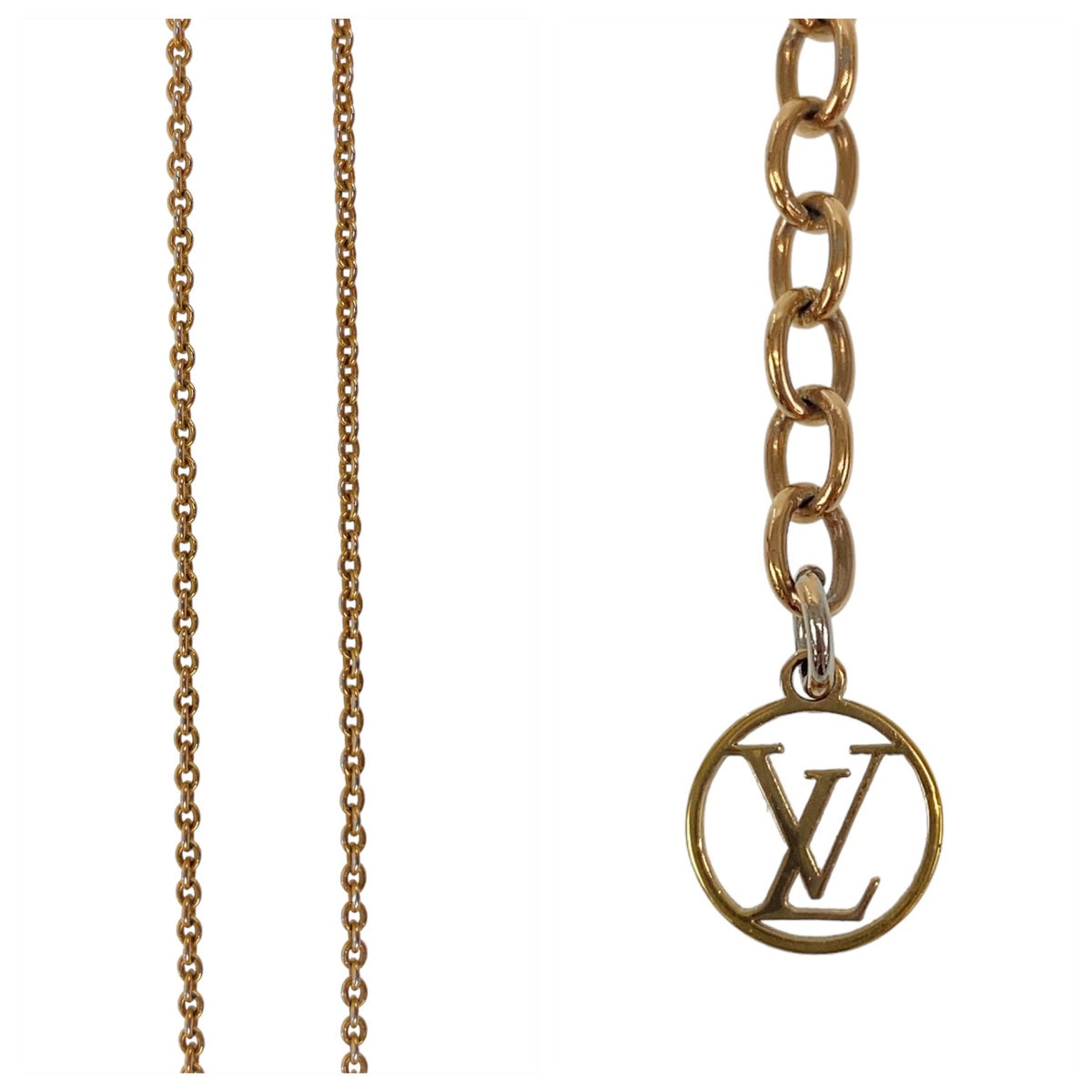 LOUIS VUITTON ルイヴィトン エッセンシャルV ゴールド 金 メタル M80137 ネックレス  レディース
