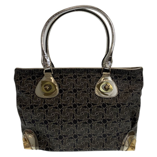 11147
CELINE セリーヌ ヴィンテージ サルキー 馬車柄 グレー マルチカラー シルバー金具 PVC トートバッグ ショルダーバッグ ハンドバッグ レディース ABP13