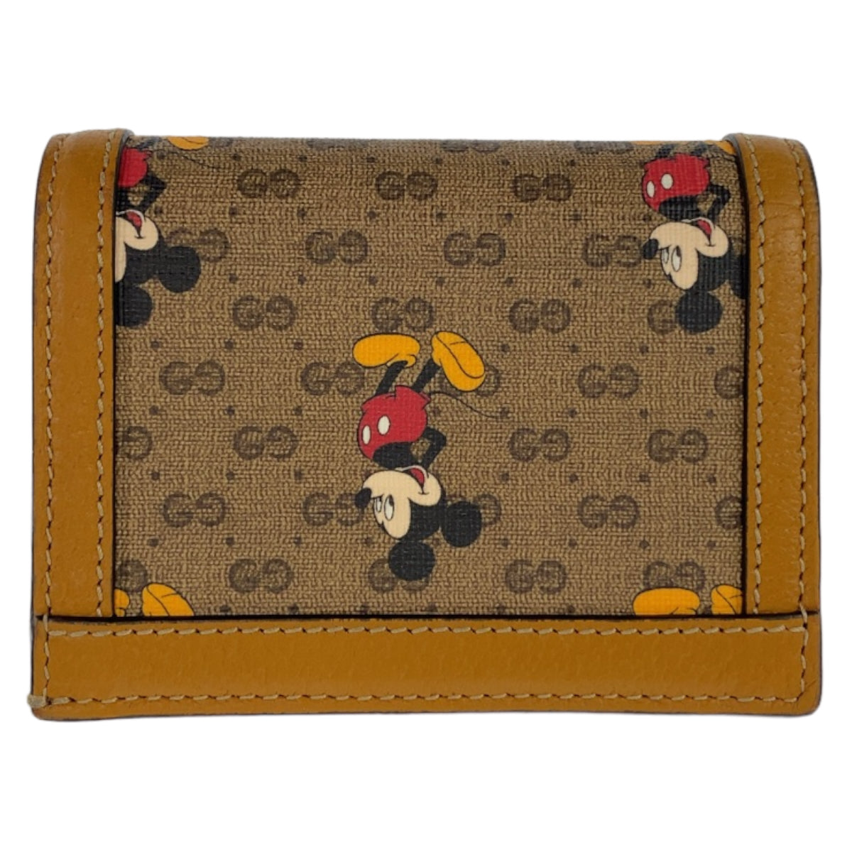 GUCCI グッチ ディズニー ベージュ ゴールド金具 GGスプリームキャンバス / レザー 602534 折財布 コンパクトウォレット  レディース