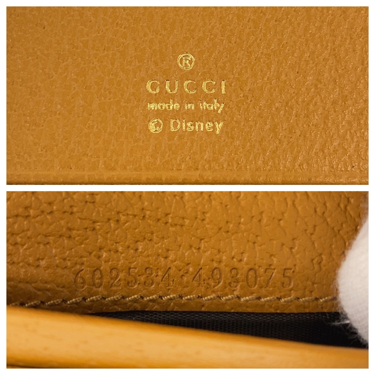 GUCCI グッチ ディズニー ベージュ ゴールド金具 GGスプリームキャンバス / レザー 602534 折財布 コンパクトウォレット  レディース