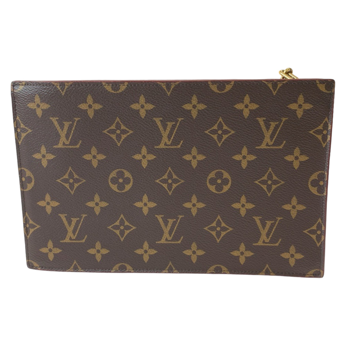 LOUIS VUITTON ルイヴィトン モノグラム チェーンクラッチバッグ ブラウン 茶 ゴールド金具 PVC M55646 クラッチバッグ セカンドバッグ  レディース