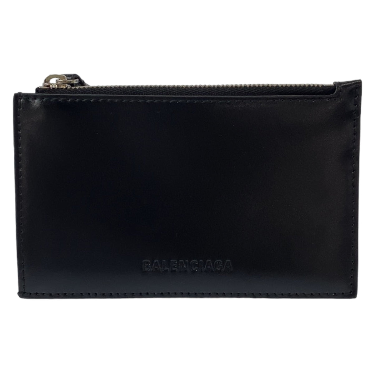 11168
BALENCIAGA バレンシアガ エッセンシャル ブラック シルバー金具 レザー 664044 コインケース フラグメントケース  メンズ