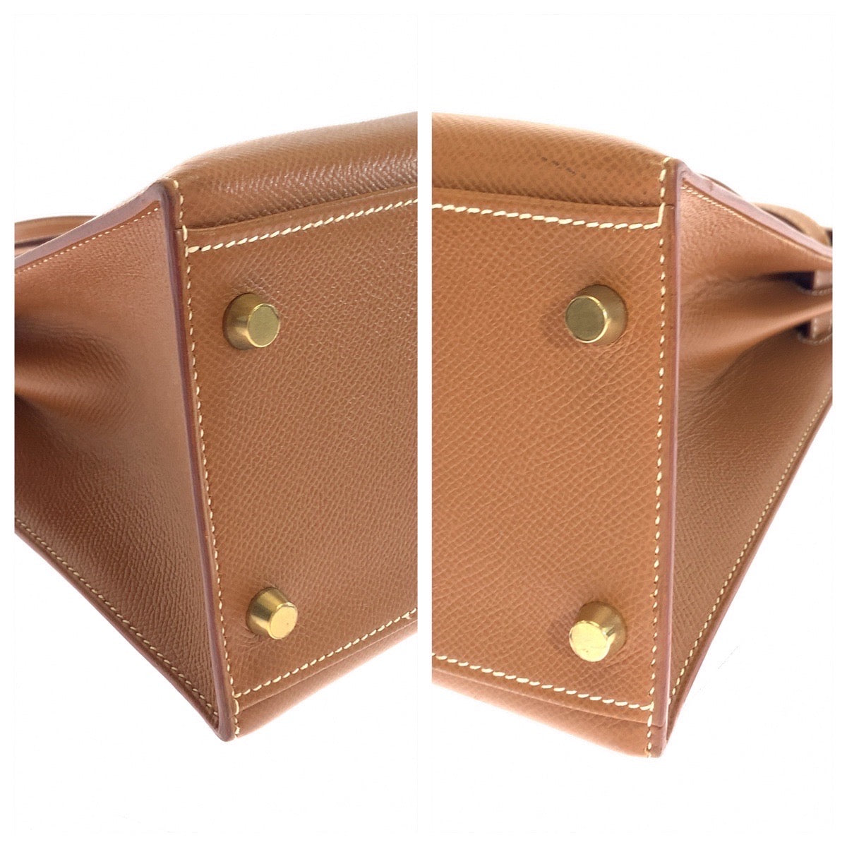 HERMES エルメス ケリー32 ゴールド キャメル ブラウン ゴールド金具 クシュベル ハンドバッグ ショルダーバッグ ▫︎B刻印  レディース