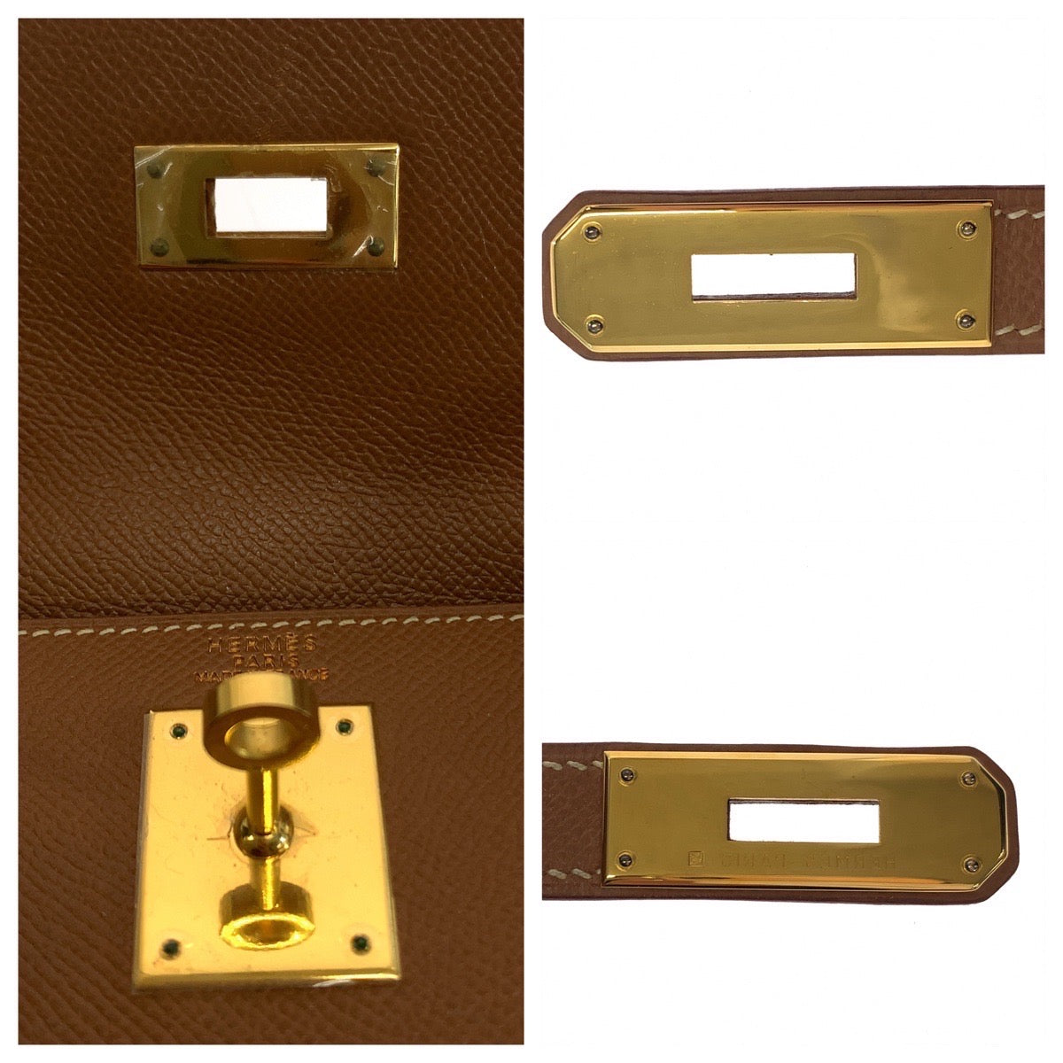 HERMES エルメス ケリー32 ゴールド キャメル ブラウン ゴールド金具 クシュベル ハンドバッグ ショルダーバッグ ▫︎B刻印  レディース