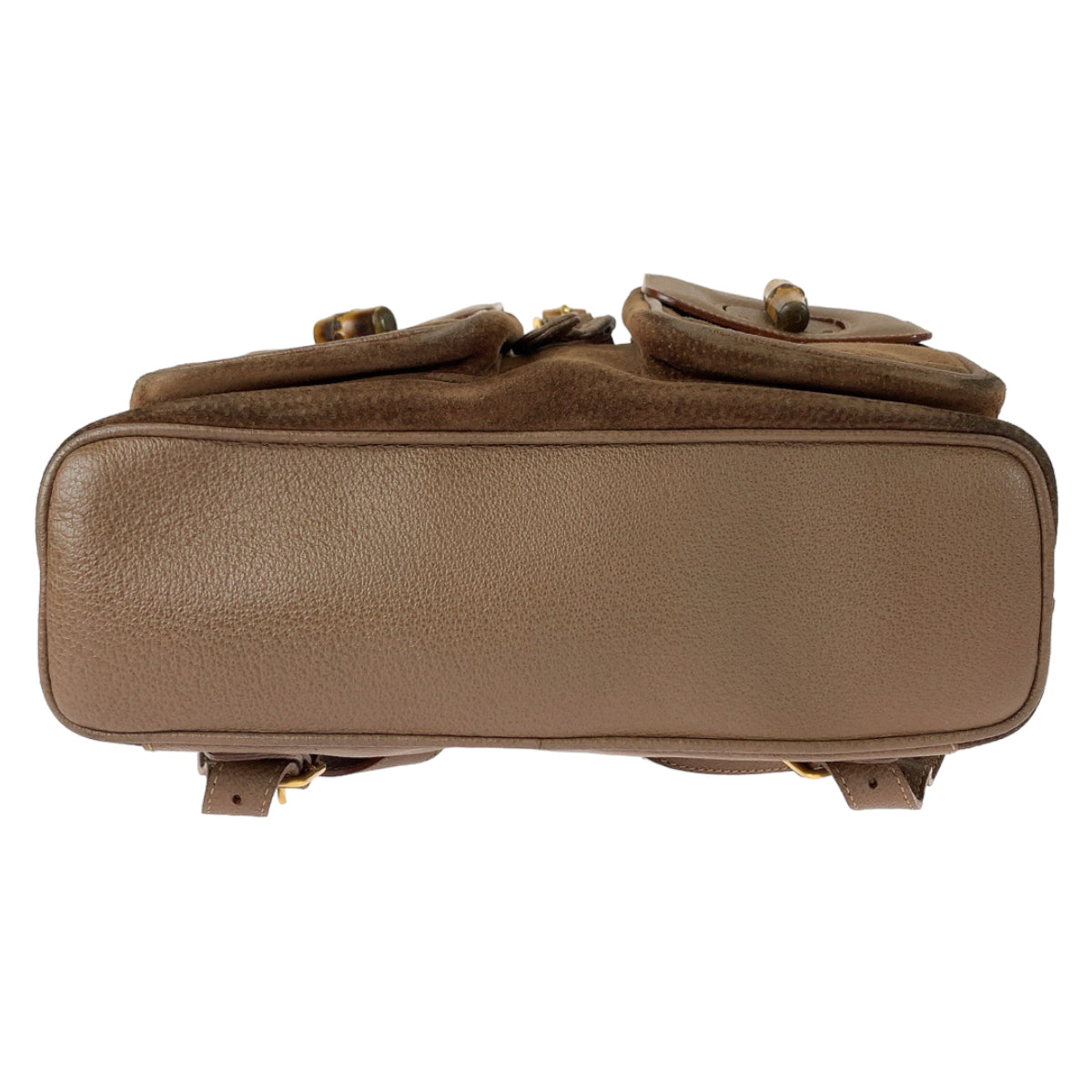 11174
GUCCI グッチ ヴィンテージ バンブー オールドグッチ ブラウン ゴールド金具 スウェード / レザー 003 2058 0016 バックパック リュックサック  レディース