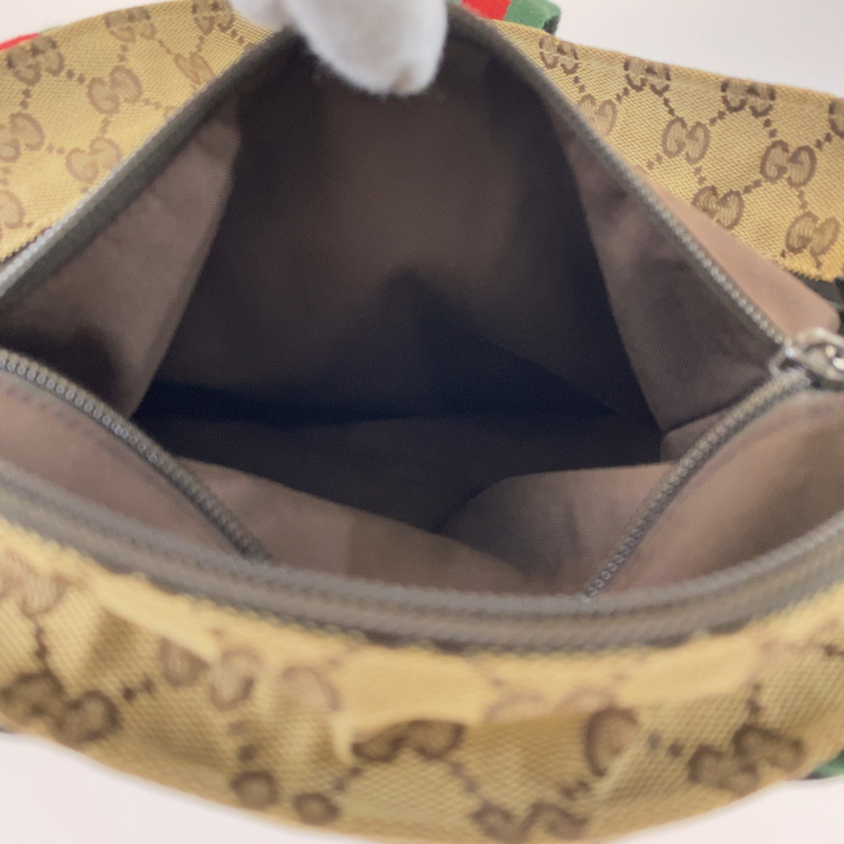 11177
GUCCI グッチ シェリーライン ブラウン 茶 ベージュ GGキャンバス / レザー 131231 トートバッグ ハンドバッグ ショルダーバッグ  レディース