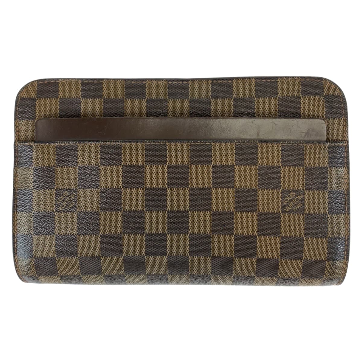 11179
LOUIS VUITTON ルイヴィトン ダミエ サンルイ ブラウン 茶 ゴールド金具 PVC / レザー N51993 セカンドバッグ クラッチバッグ  メンズ