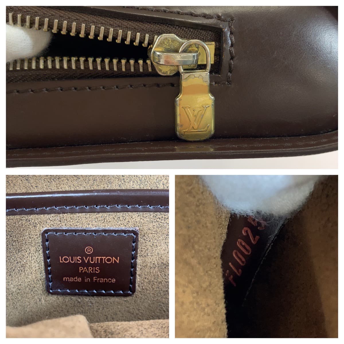 11179
LOUIS VUITTON ルイヴィトン ダミエ サンルイ ブラウン 茶 ゴールド金具 PVC / レザー N51993 セカンドバッグ クラッチバッグ  メンズ