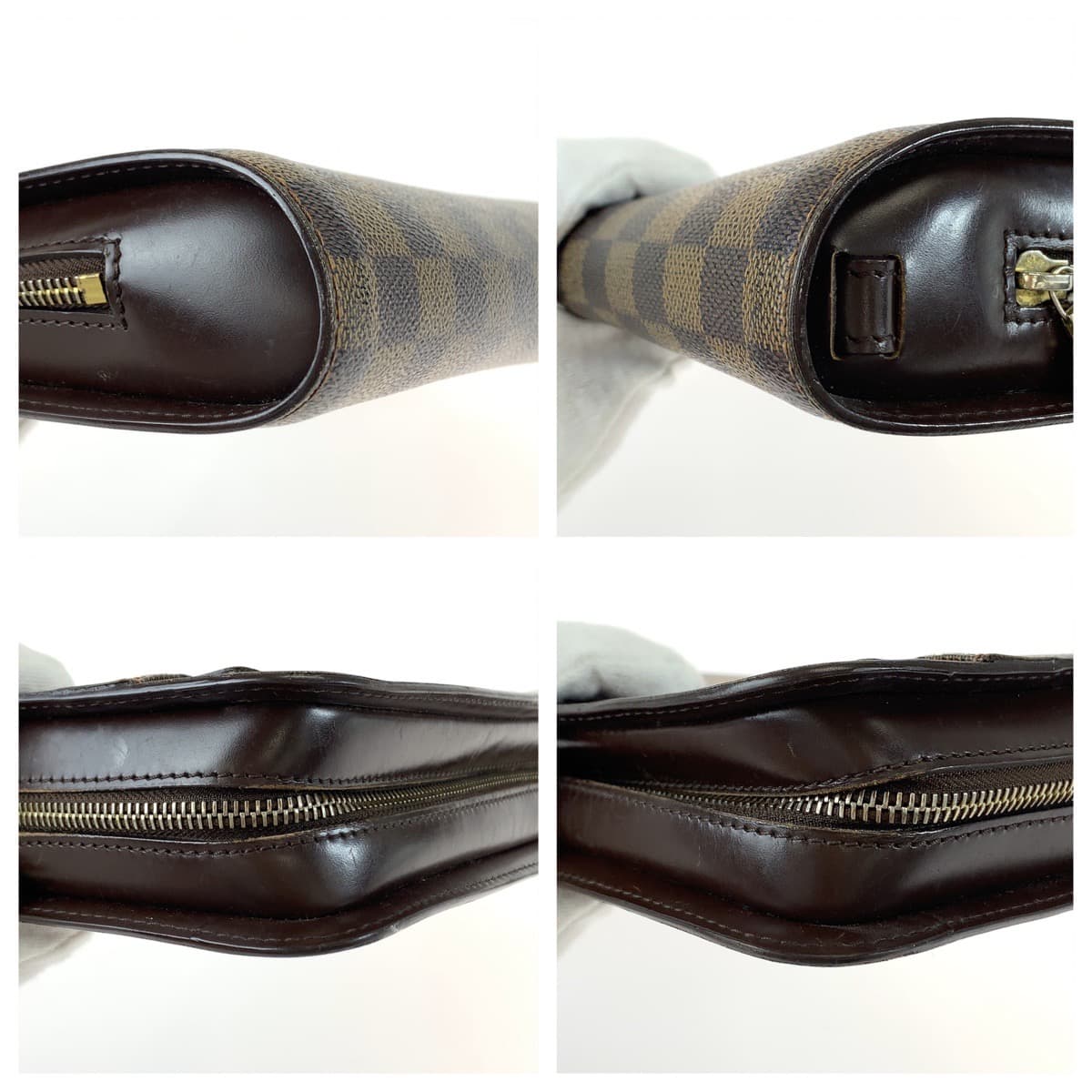 11179
LOUIS VUITTON ルイヴィトン ダミエ サンルイ ブラウン 茶 ゴールド金具 PVC / レザー N51993 セカンドバッグ クラッチバッグ  メンズ