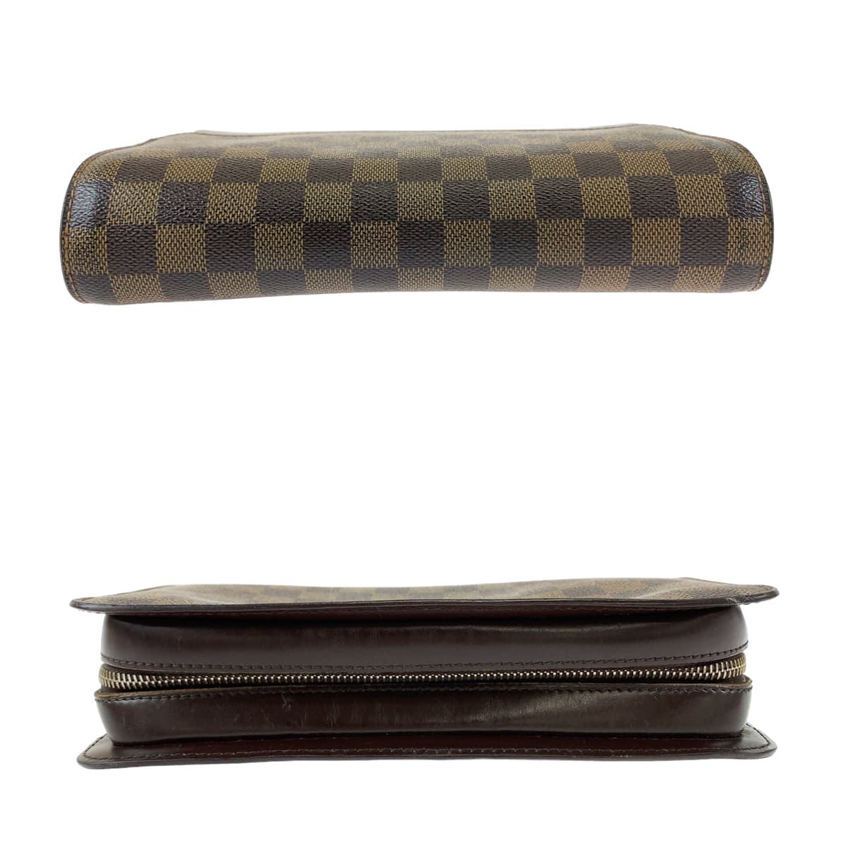 11179
LOUIS VUITTON ルイヴィトン ダミエ サンルイ ブラウン 茶 ゴールド金具 PVC / レザー N51993 セカンドバッグ クラッチバッグ  メンズ