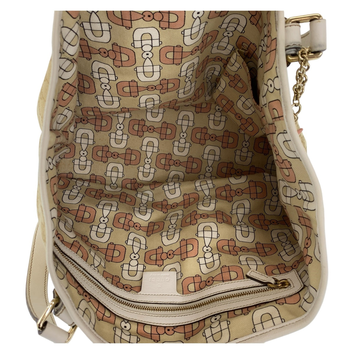 11183
GUCCI グッチ シェリー GG柄 ベージュ ゴールド金具 GGキャンバス / レザー 137396 トートバッグ ショルダーバッグ ハンドバッグ  レディース