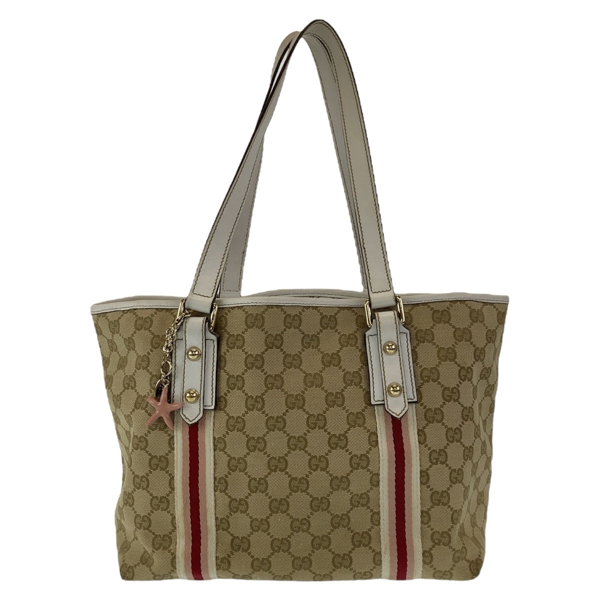11183
GUCCI グッチ シェリー GG柄 ベージュ ゴールド金具 GGキャンバス / レザー 137396 トートバッグ ショルダーバッグ ハンドバッグ  レディース