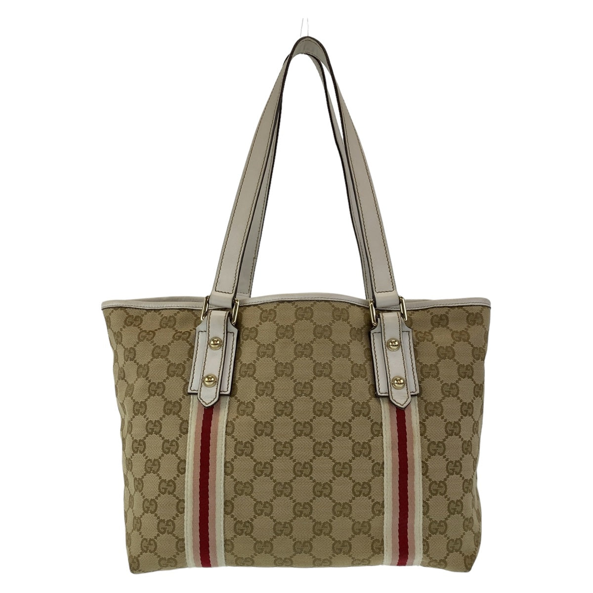 11183
GUCCI グッチ シェリー GG柄 ベージュ ゴールド金具 GGキャンバス / レザー 137396 トートバッグ ショルダーバッグ ハンドバッグ  レディース