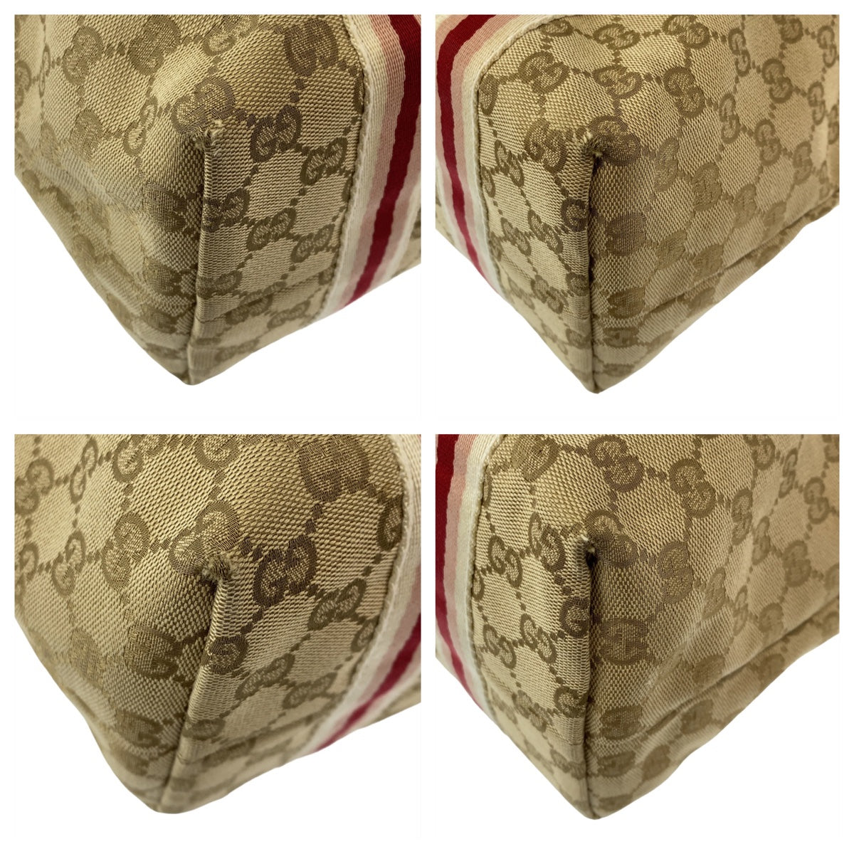 11183
GUCCI グッチ シェリー GG柄 ベージュ ゴールド金具 GGキャンバス / レザー 137396 トートバッグ ショルダーバッグ ハンドバッグ  レディース