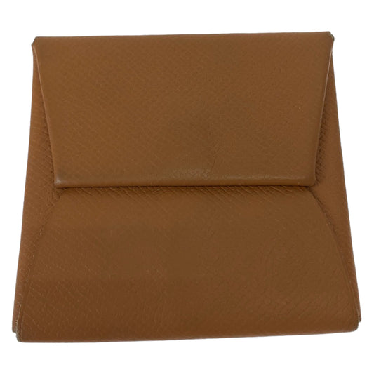 11184
HERMES エルメス バスティア 男女兼用 ゴールド キャメル ブラウン ヴォーエプソン H041054CK37 コインケース コンパクトウォレット X刻印  メンズ