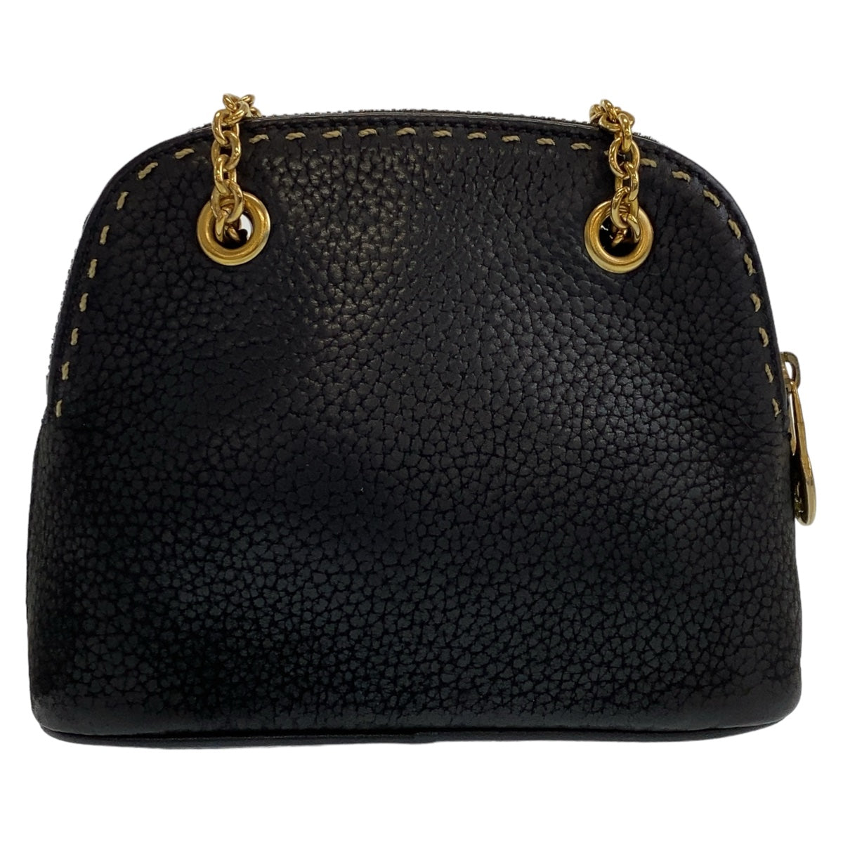 11185
CELINE セリーヌ ヴィンテージ トリオンフ ブラック 黒 ゴールド金具 レザー ミニ ショルダーバッグ アクセサリーポーチ ポシェット  レディース