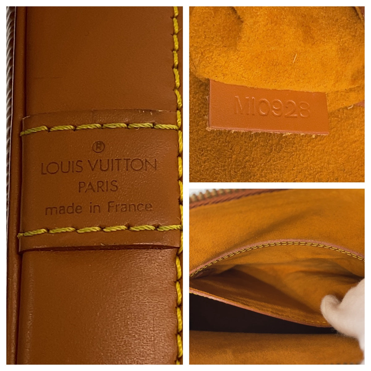 11188
LOUIS VUITTON ルイヴィトン エピ アルマ ジパングゴールド ブラウン 茶 ゴールド金具 エピレザー M52148 ハンドバッグ  レディース