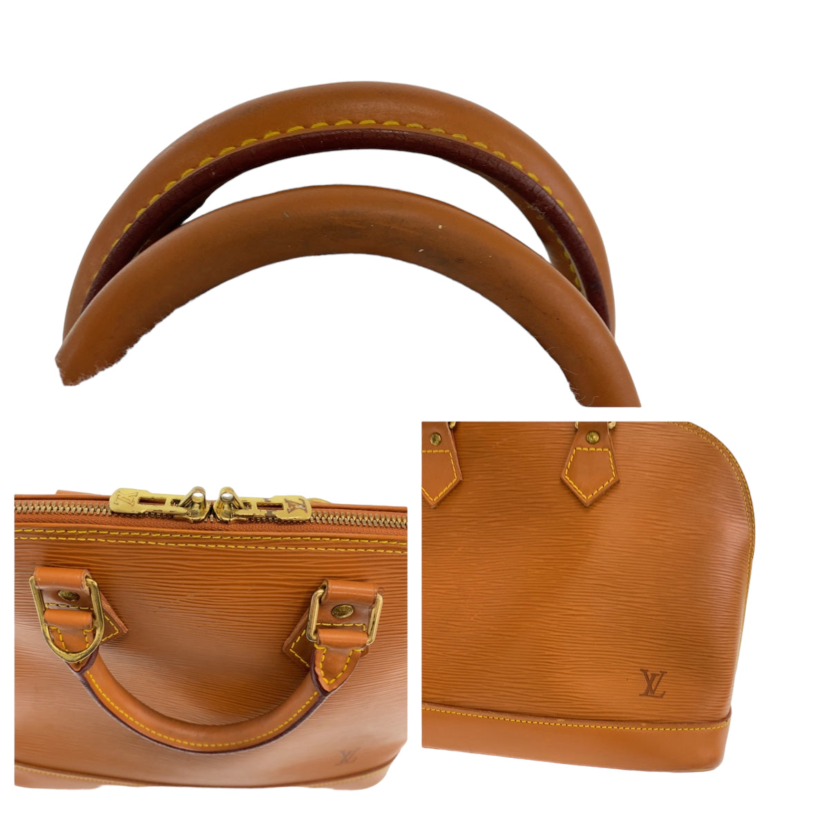 11188
LOUIS VUITTON ルイヴィトン エピ アルマ ジパングゴールド ブラウン 茶 ゴールド金具 エピレザー M52148 ハンドバッグ  レディース