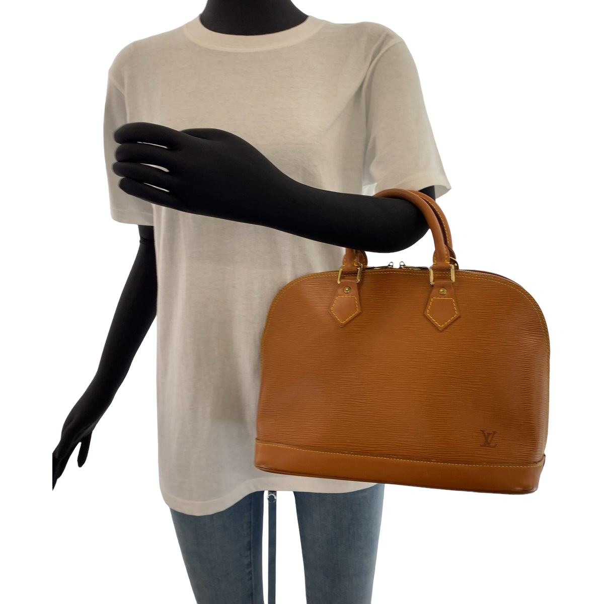 11188
LOUIS VUITTON ルイヴィトン エピ アルマ ジパングゴールド ブラウン 茶 ゴールド金具 エピレザー M52148 ハンドバッグ  レディース
