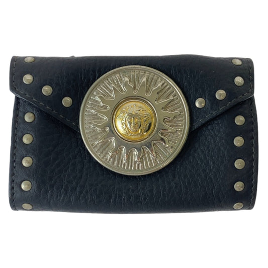 11189
 
VERSACE Vintage Medusa Black Leather Waist Bag Waist Pouch for Women