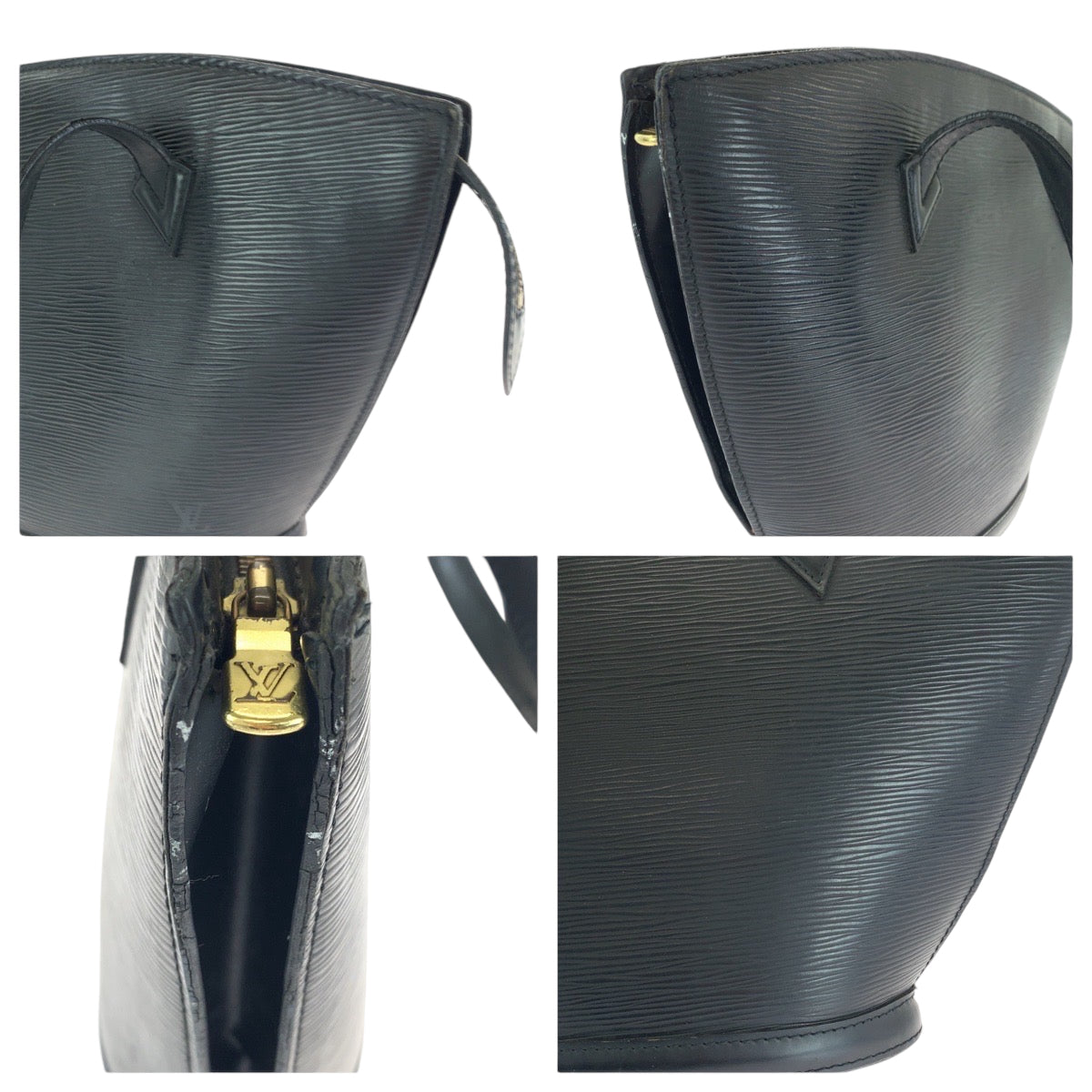 18003
LOUIS VUITTON ルイヴィトン エピ サンジャック ノワール ブラック 黒 ゴールド金具 エピレザー M52272 トートバッグ ハンドバッグ  レディース B32