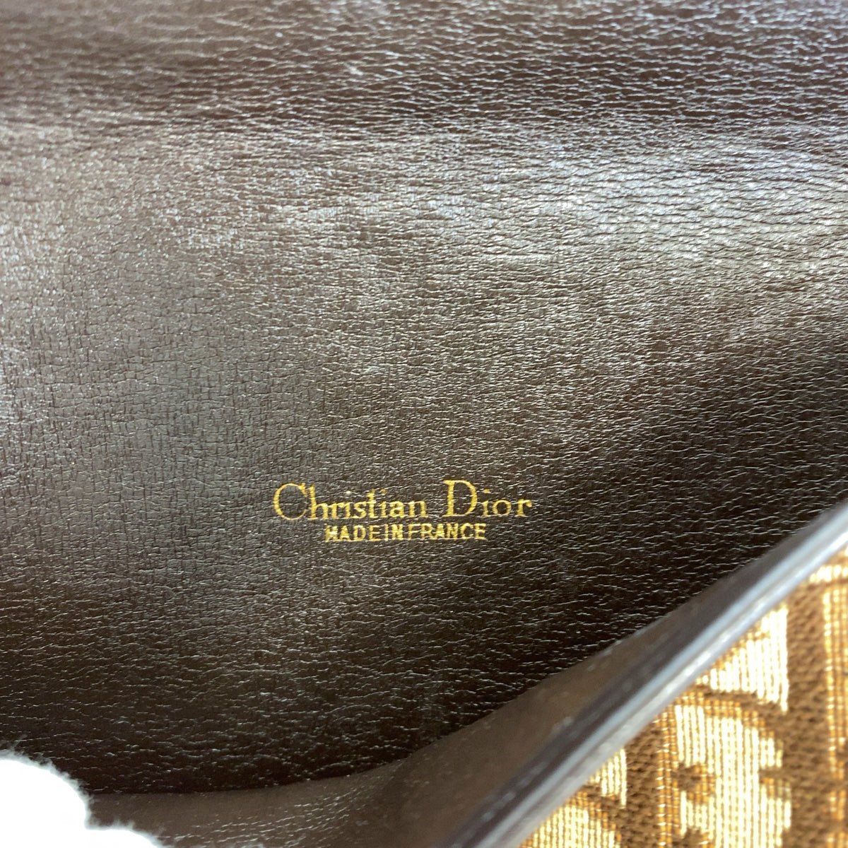 11193
Dior ディオール ヴィンテージ トロッター CDロゴ ブラウン ゴールド金具 キャンバス / レザー ショルダーバッグ  レディース