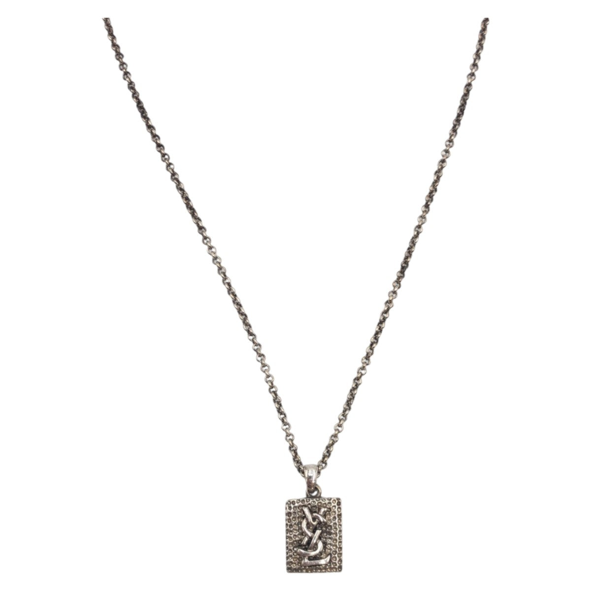12854
9920 9920 YSL 男女兼用 シルバー メッキ ネックレス  メンズ