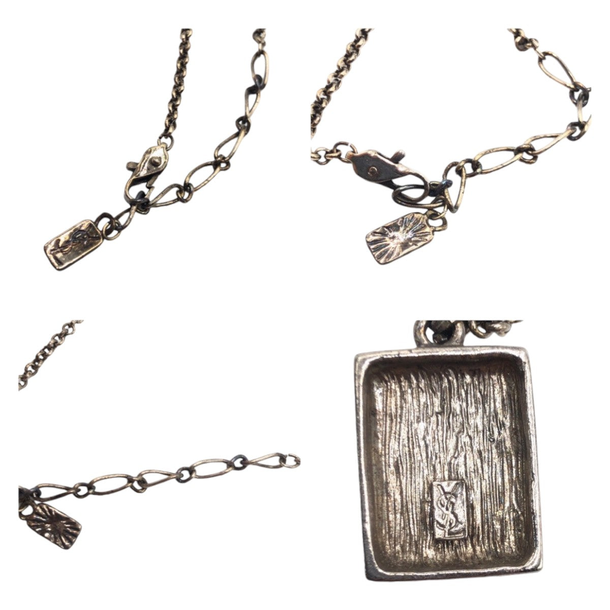12854
9920 9920 YSL 男女兼用 シルバー メッキ ネックレス  メンズ
