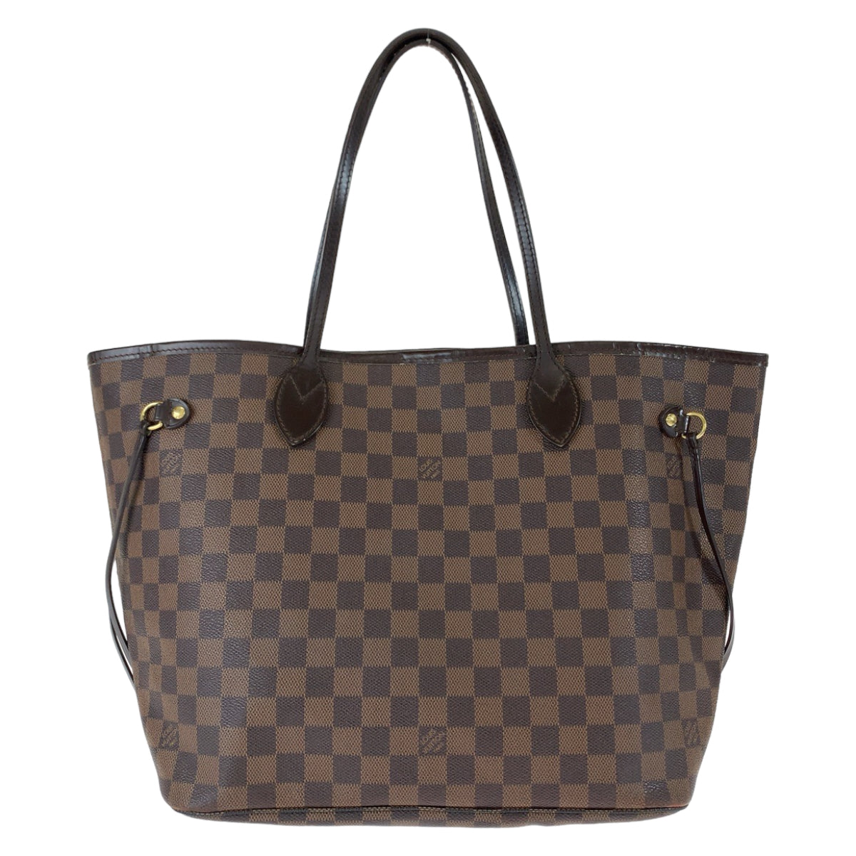 LOUIS VUITTON ルイヴィトン ダミエ ネヴァーフルMM エベヌ ブラウン 茶 ゴールド金具 PVC N51105 ショルダーバッグ トートバッグ  レディース