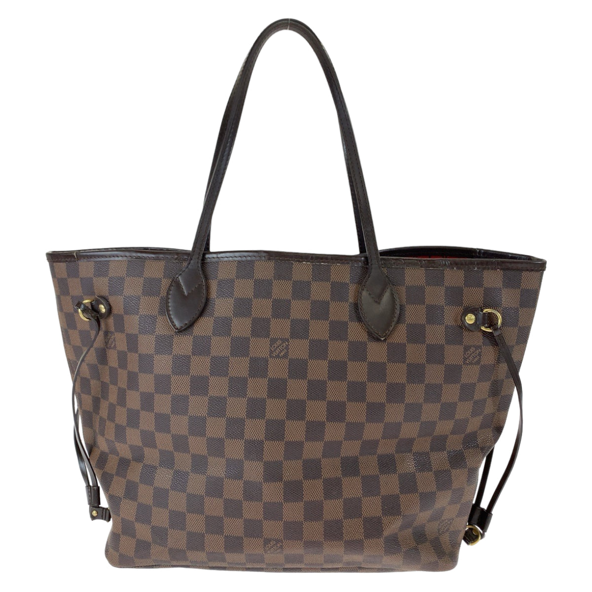 LOUIS VUITTON ルイヴィトン ダミエ ネヴァーフルMM エベヌ ブラウン 茶 ゴールド金具 PVC N51105 ショルダーバッグ トートバッグ  レディース