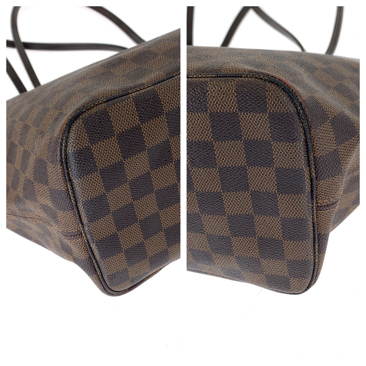 LOUIS VUITTON ルイヴィトン ダミエ ネヴァーフルMM エベヌ ブラウン 茶 ゴールド金具 PVC N51105 ショルダーバッグ トートバッグ  レディース