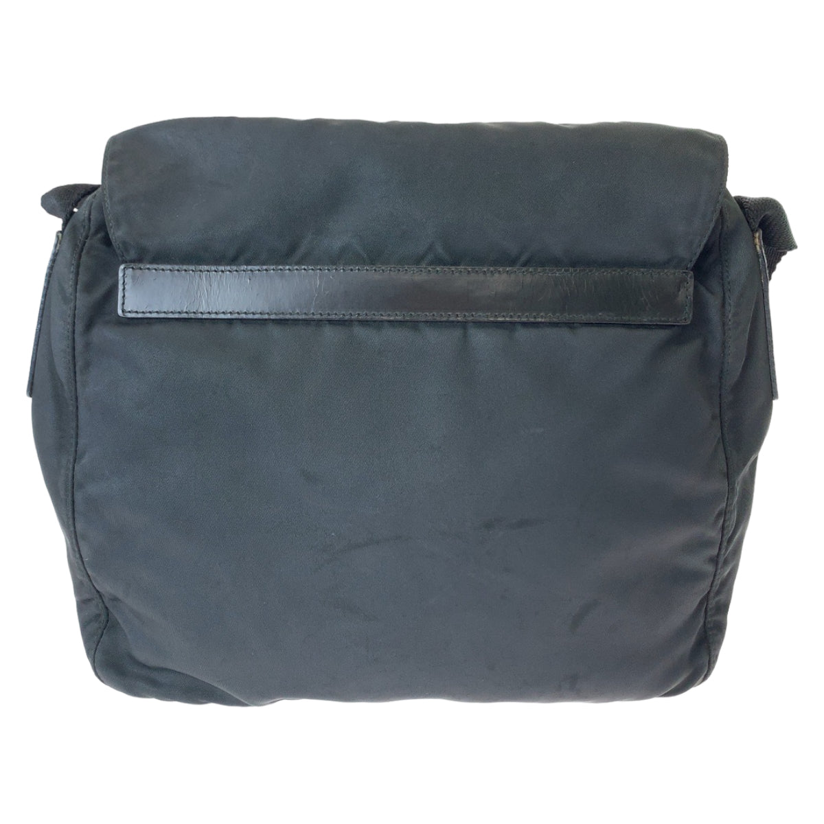 11230
PRADA プラダ テスート 三角ロゴプレート ブラック 黒 シルバー金具 ナイロン 1BD994 ショルダーバッグ ポシェット  メンズ AB32