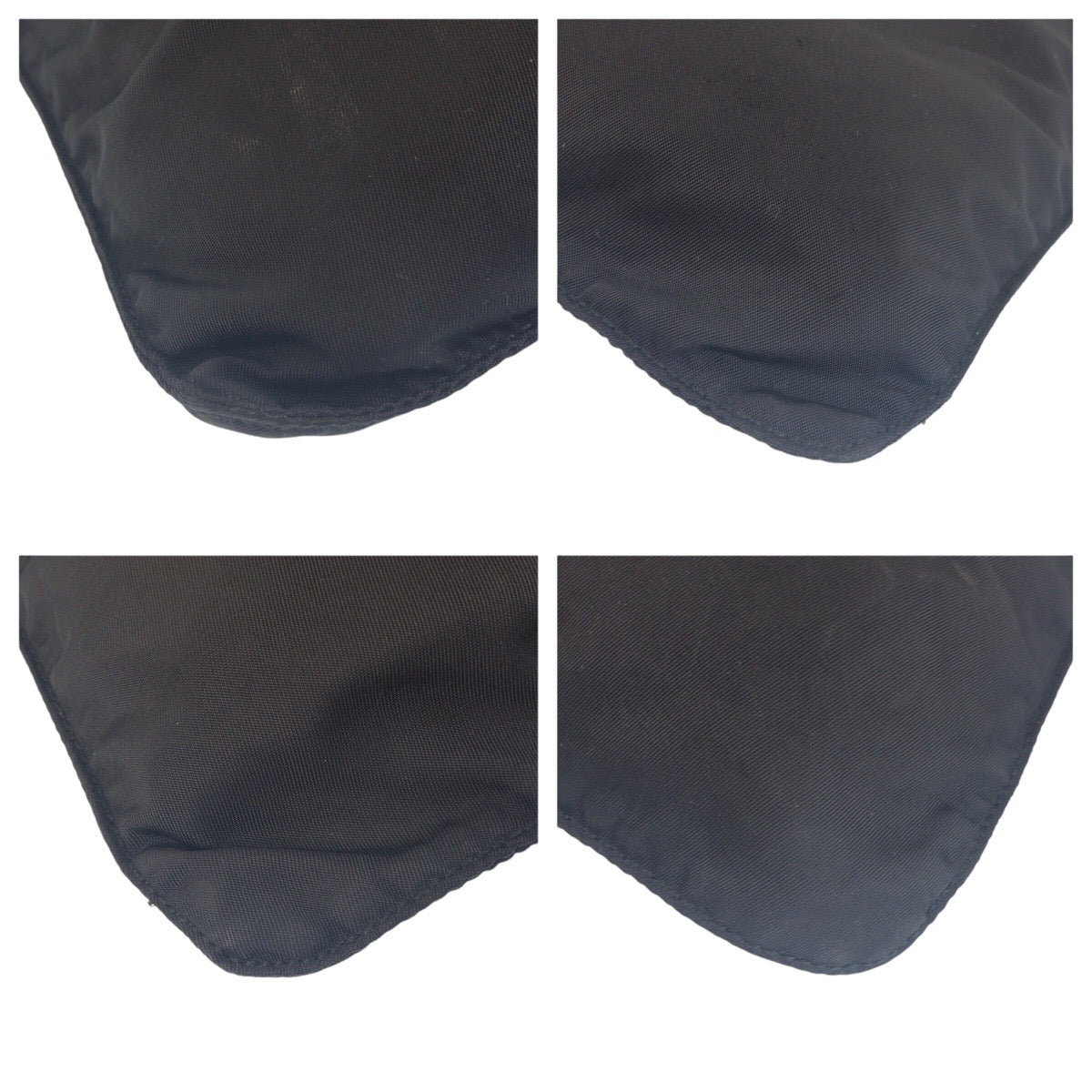 PRADA プラダ テスート 三角ロゴプレート ブラック 黒 シルバー金具 ナイロン 42 斜め掛け ショルダーバッグ 男女兼用  レディース AB30