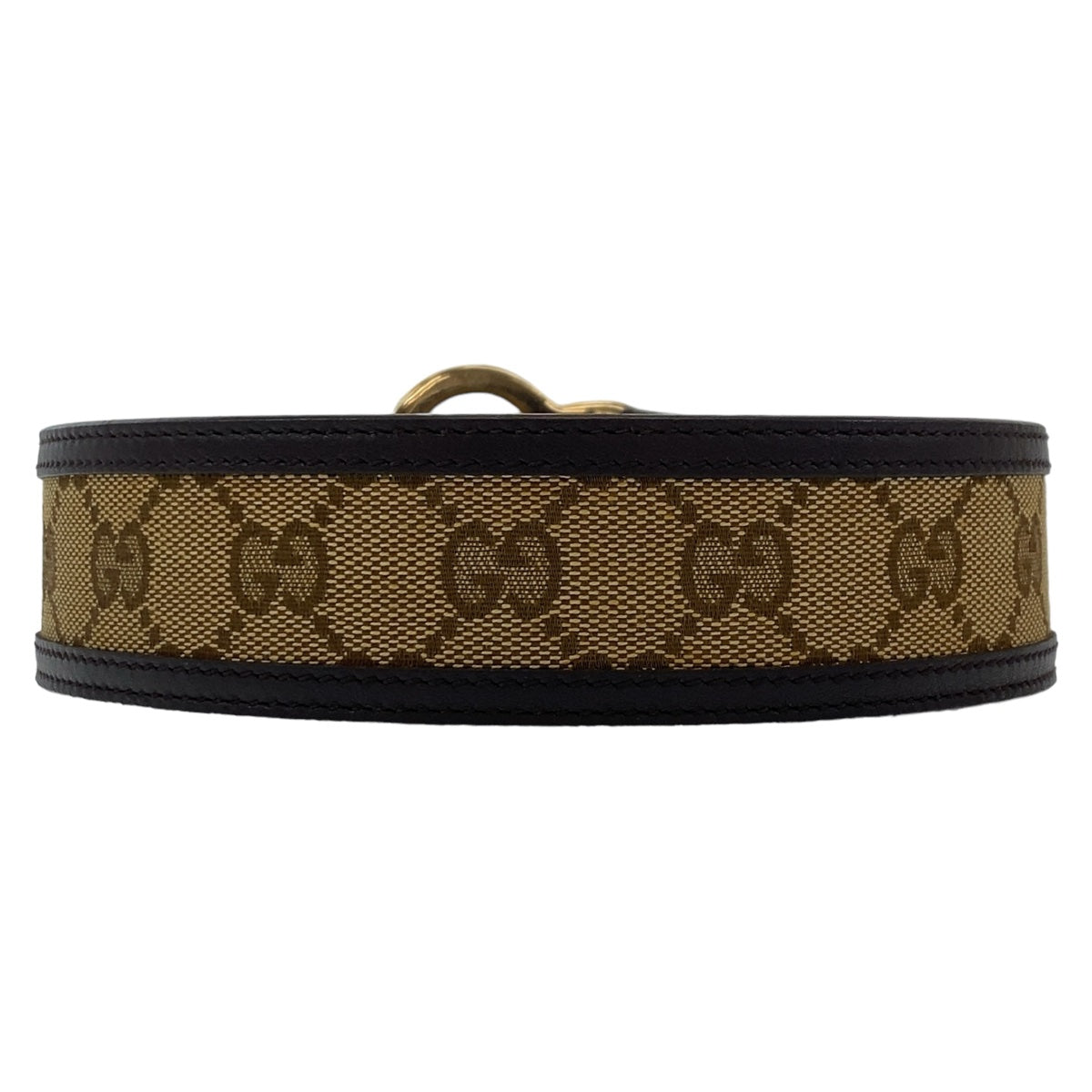 GUCCI グッチ ハートシェイプ 85cm/34インチ 男女兼用 ベージュ ブラウン ゴールド金具 GGキャンバス / レザー 245856 ベルト バッグルベルト  レディース