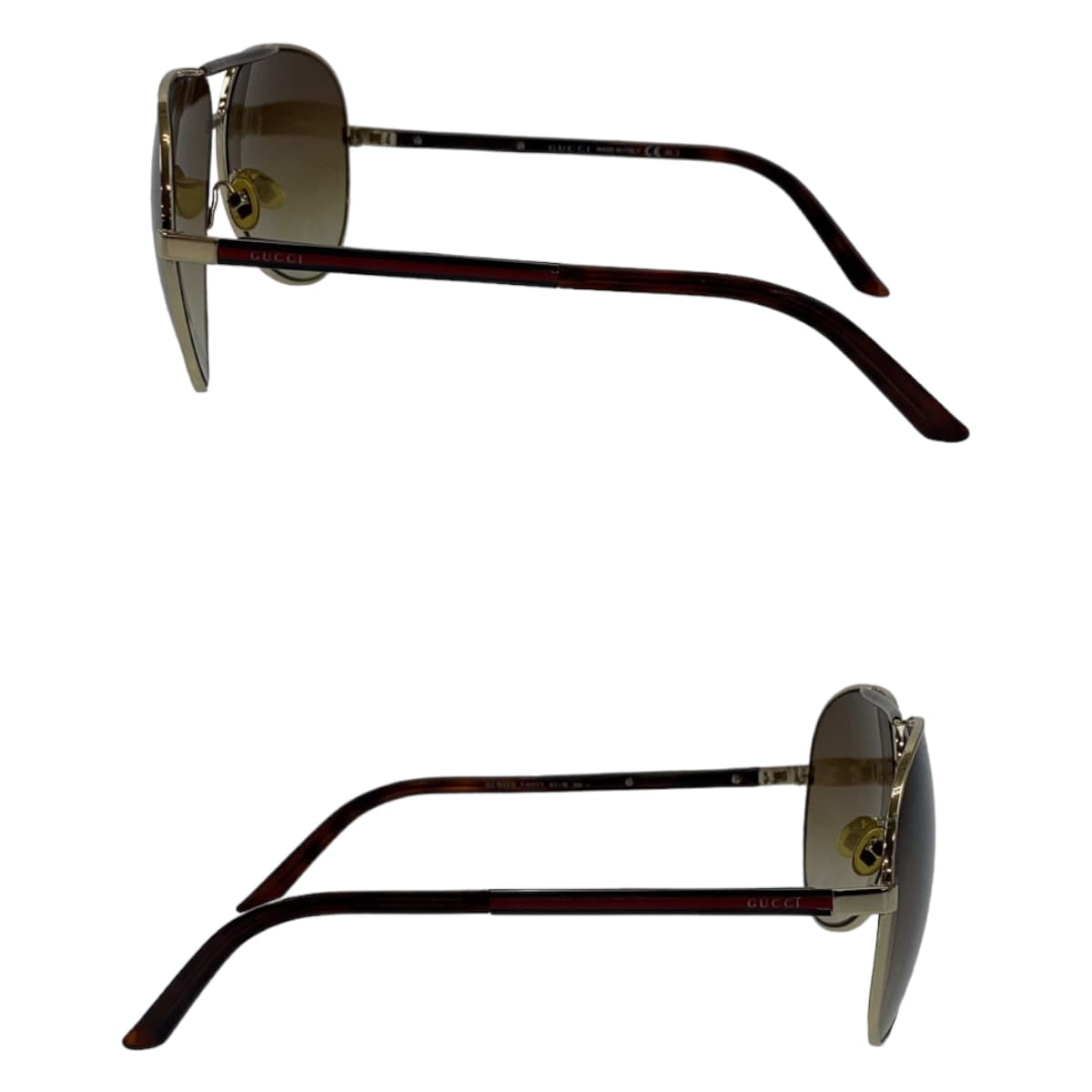 11234
GUCCI グッチ シェリーライン パイロット ブラウン ゴールド金具 プラスチック GG193/S EW0YY 63□10 135 サングラス ティアドロップ  メンズ