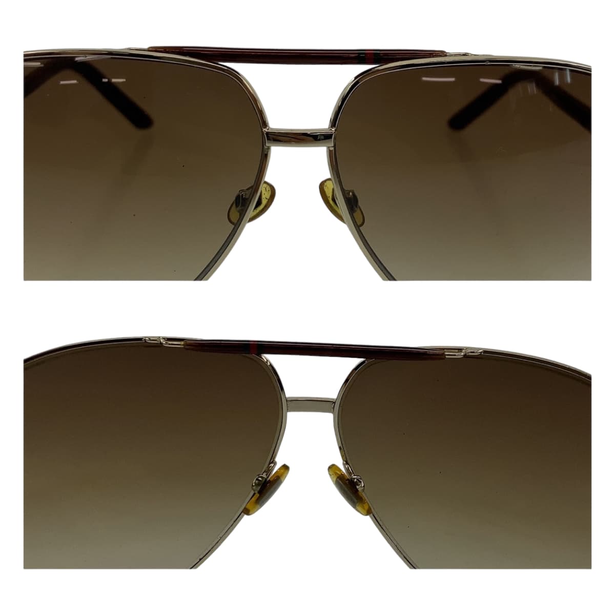 11234
GUCCI グッチ シェリーライン パイロット ブラウン ゴールド金具 プラスチック GG193/S EW0YY 63□10 135 サングラス ティアドロップ  メンズ