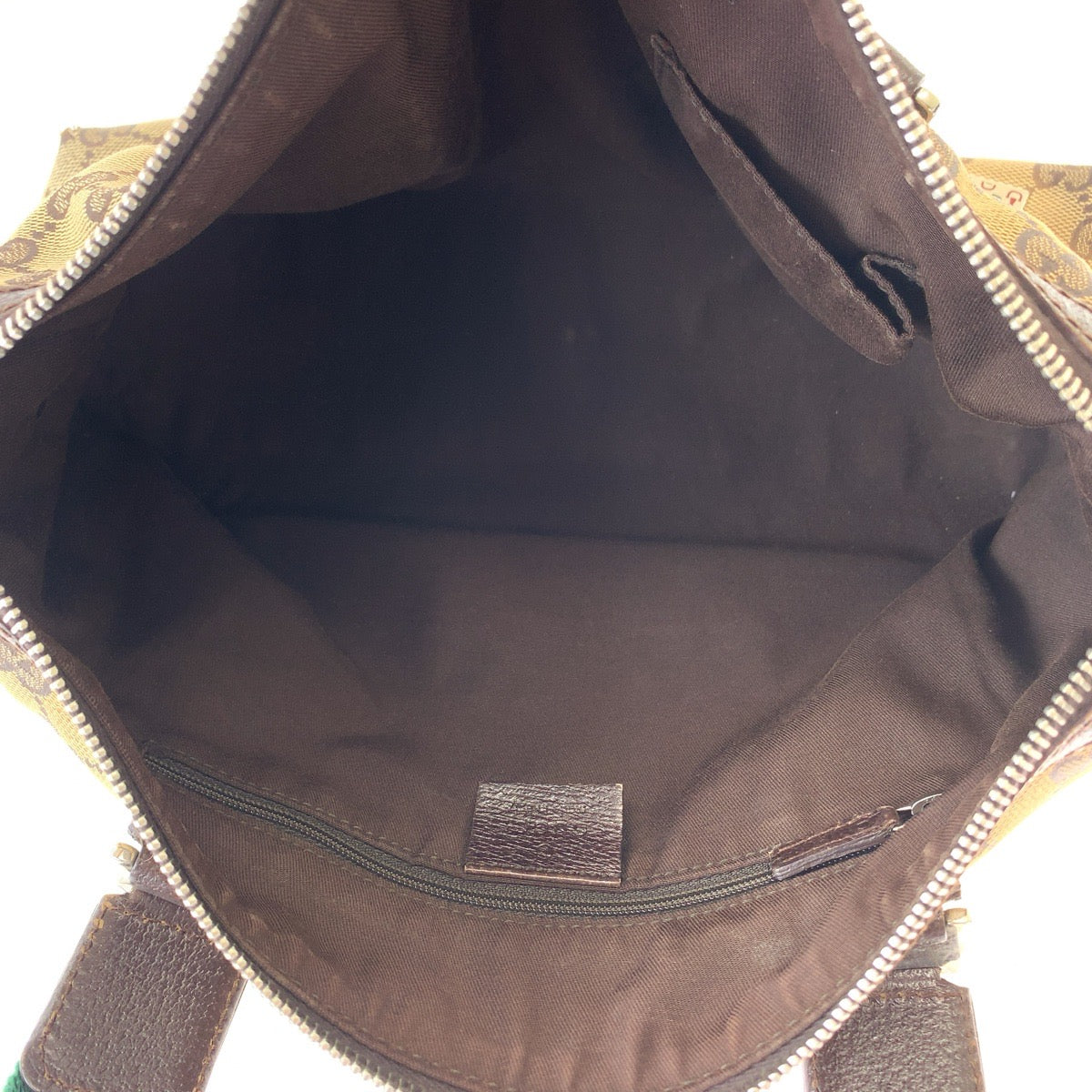 11235
GUCCI グッチ シェリーライン ブラウン レッド グリーン シルバー金具 GGキャンバス ハンドバッグ ミニボストンバッグ  レディース