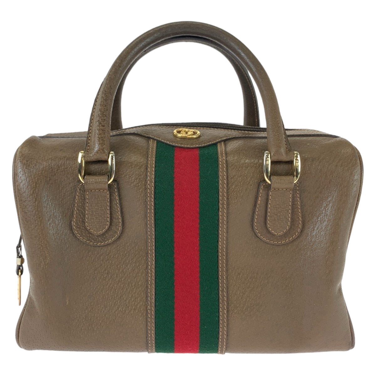 11236
GUCCI グッチ ヴィンテージ オールドグッチ シェリーライン インターロッキング ブラウン ゴールド金具 レザー 002 101 4422 ハンドバッグ ミニボストンバッグ  レディース