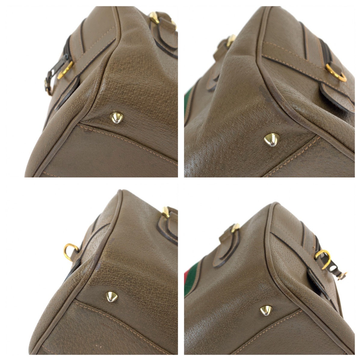 11236
GUCCI グッチ ヴィンテージ オールドグッチ シェリーライン インターロッキング ブラウン ゴールド金具 レザー 002 101 4422 ハンドバッグ ミニボストンバッグ  レディース